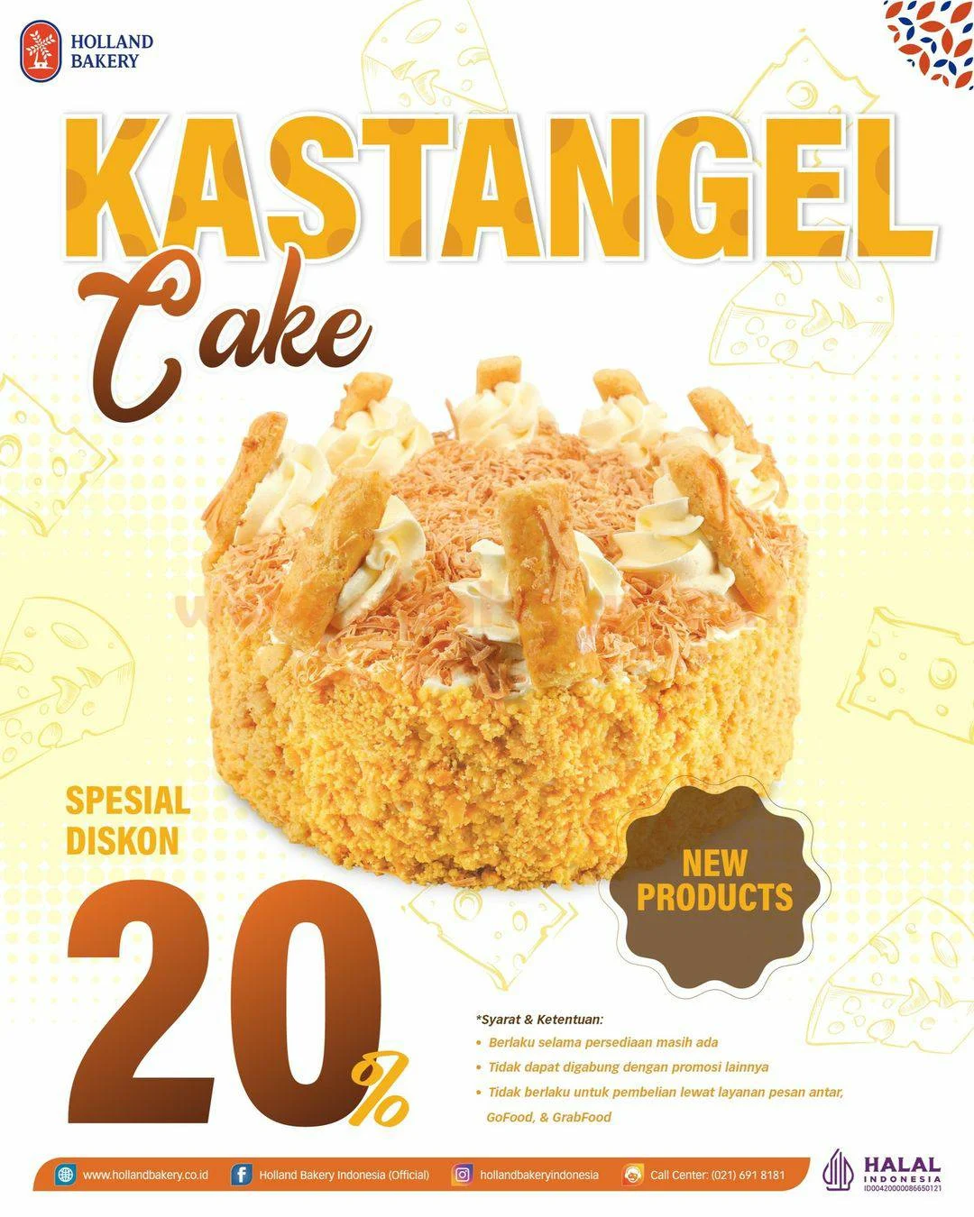 Promo Holland Bakery Kastangel Cake Diskon 20%